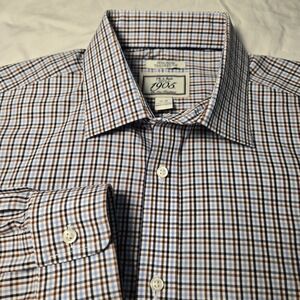 Jos A.Bank 1905Shirt Mens 15.5/35 (Tag 16/35) Long Sleeve Button Up Tailored Fit